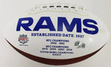 Kyren Williams Signed Los Angeles Rams Logo Football (Beckett) Ex-Notre Dame R.B