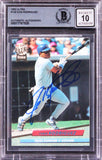 Rangers Ivan Rodriguez Signed 1992 Ultra #139 Rookie Card Auto 10! BAS Slabbed