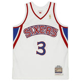 ALLEN IVERSON Autographed Philadelphia 76ers White Authentic Jersey FANATICS