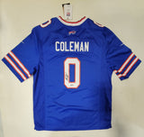 KEON COLEMAN SIGNED BUFFALO BILLS NIKE SCREENPRINT XL JERSEY BECKETT QR