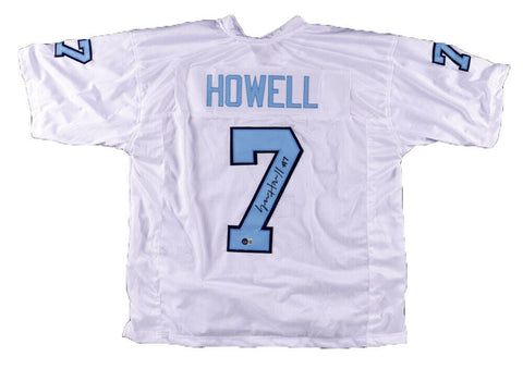 SAM HOWELL AUTOGRAPHED NORTH CAROLINA TAR HEELS #7 WHITE JERSEY BECKETT