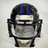 Autographed/Signed Justin Tucker Baltimore Ravens Mini Football Helmet BAS COA