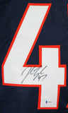 John Lynch Autographed Blue Pro Style Jersey- Beckett Witnessed *Black