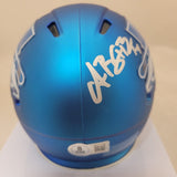 AMON RA ST BROWN SIGNED DETROIT LIONS 2023 ALTERNATE SPEED MINI HELMET BECKETT