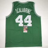 Autographed/Signed Brian Scalabrine Boston Green Basketball Jersey JSA COA Auto