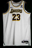 LeBron James Lakers Autographed Team Issued Jersey w/ Crown Inscription JSA/SIA