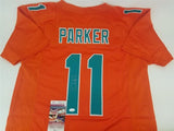 DeVante Parker Signed Miami Dolphins Orange Jersey (JSA COA) All Pro Receiver