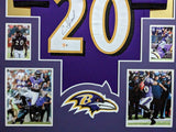 FRAMED BALTIMORE RAVENS ED REED AUTOGRAPHED SIGNED JERSEY BAS HOLO