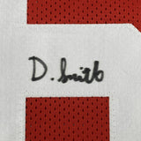 Autographed/Signed DEVONTA SMITH Alabama Red College Football Jersey BAS COA