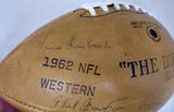 1962 Packers Autographed Football 42 Sigs Lombardi & Bart Starr Beckett AA01319