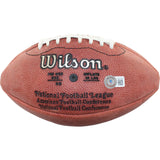 Steve Atwater Autographed/Signed Wilson Leather Mini Football BAS 44316