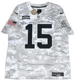 PATRICK MAHOMES SIGNED CHIEFS SALUTE TO SERVICE ARCTIC CAMO NIKE LIMITED JERSEY