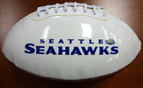 JACOB GREEN AUTOGRAPHED WHITE LOGO FOOTBALL SEATTLE SEAHAWKS MCS HOLO 82241