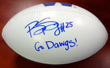 BISHOP SANKEY AUTOGRAPHED SIGNED LOGO FOOTBALL WASHINGTON GO DAWGS! MCS 73082