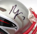 Bijan Robinson Autographed Falcons Flash Speed Mini Helmet Beckett QR #1W035037