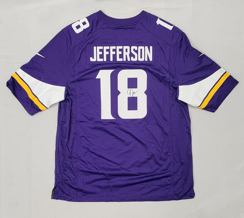 Justin Jefferson Signed Minnesota Vikings Nike Game Jersey Beckett Witnessed