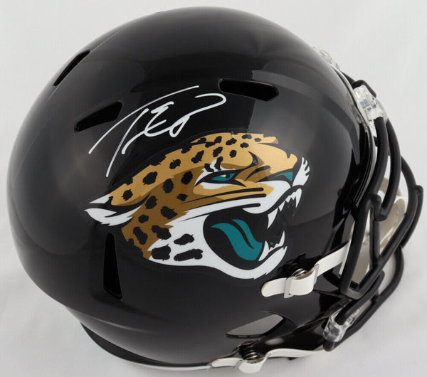 TRAVIS ETIENNE SIGNED JACKSONVILLE JAGUARS FULL SIZE SPEED HELMET BECKETT