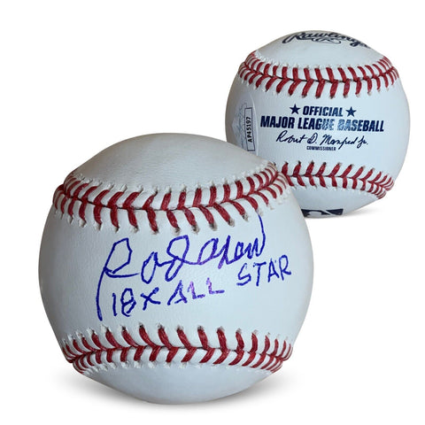 Rod Carew Autographed MLB Signed Baseball 18 x ALL STAR JSA COA With UV Case