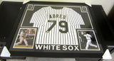 JOSE ABREU AUTHENTIC AUTOGRAPHED FRAMED AND MATTED CHICAGO WHITE SOX JERSEY