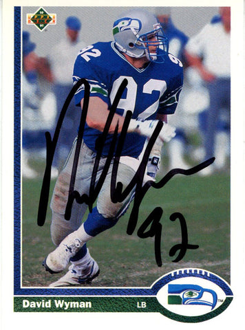 David Wyman Autographed 1991 Upper Deck #340 Trading Card Beckett 44797