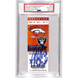 Von Miller Signed Denver Broncos NFL Debut Ticket Stub Slab 10/10 PSA 34347