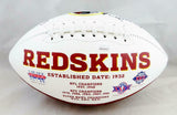 Mark Moseley Autographed Washington Redskins Logo Football w/ 82 MVP- JSA W Auth