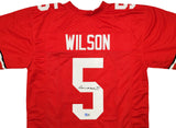 OHIO STATE BUCKEYES GARRETT WILSON AUTOGRAPHED RED JERSEY BECKETT BAS 201971