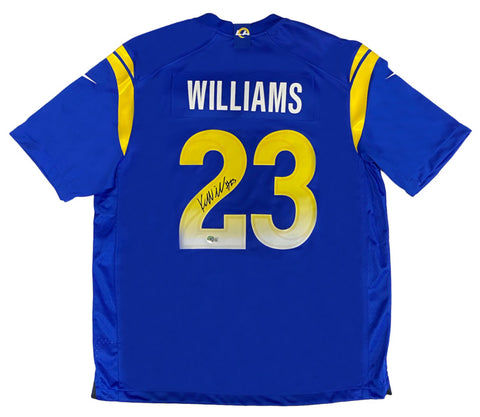 Kyren Williams Autographed Nike Los Angeles Rams Blue Game Jersey Beckett