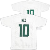 OREGON DUCKS BO NIX AUTOGRAPHED WHITE JERSEY SIGNED IN BLACK BECKETT QR 217958