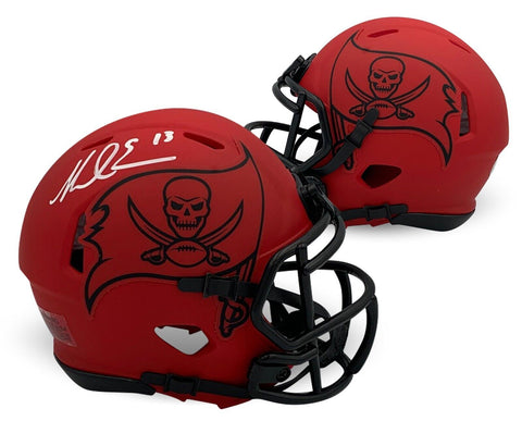 Mike Evans Autographed Tampa Bay Buccaneers Football Rave Mini Helmet Beckett