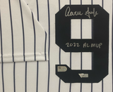 Aaron Judge Autographed "2022 AL MVP" Yankees Authentic Framed Jersey Fanatics