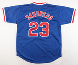 Ryne Sandberg "HOF 05" Signed Chicago Cubs Jersey (JSA) 10xAll Star 2nd Baseman