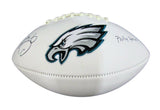 Trey Burton Eagles Super Bowl LII Philly Special Signed Logo Football JSA 131788