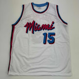 Autographed/Signed Mario Chalmers Miami Vice White Basketball Jersey JSA COA