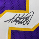 Autographed/Signed Adrian Peterson Minnesota Purple Football Jersey Beckett COA