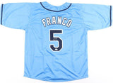 Wander Franco Signed Rays Jersey (JSA COA) Tampa Ray 2021 Rookie S.S.