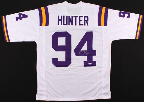 Danielle Hunter Signed LSU Tigers Purple Jersey (TSE COA) Minnesota Vikings D.E