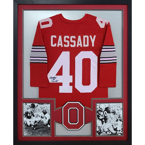 Howard Cassady Autographed Signed Framed Ohio State OSU HW Jersey JSA