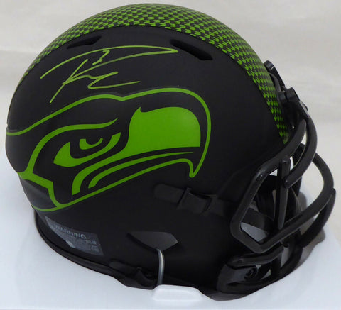 RUSSELL WILSON AUTOGRAPHED ECLIPSE SEAHAWKS MINI HELMET IN GREEN RW HOLO 178960