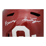 Barry Switzer Autographed/Signed Oklahoma Sooners F/S Helmet Beckett 45774