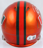 Ray Lewis Signed Miami Hurricanes Flash Speed Mini Helmet w/The U-BeckettW Holo