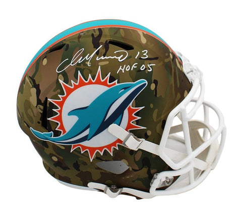 Dan Marino Signed Miami Dolphins Speed Full Size Camo NFL Helmet with "HOF 05"