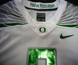 OREGON DUCKS MARCUS MARIOTA AUTOGRAPHED WHITE NIKE JERSEY SIZE M MM HOLO 89853