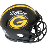 Jayden Reed Autographed Green Bay Packers Eclipse Mini Helmet Beckett 48858