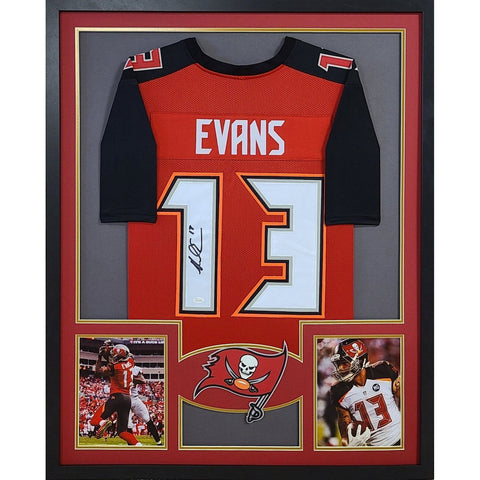 Mike Evans Autographed Signed Framed Tampa Bay Buccaneers Jersey JSA