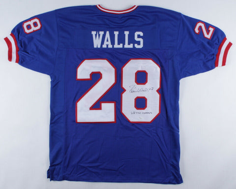 Everson Walls Signed New York Giants Jersey Inscribed "SB XXV Champs" (JSA COA)