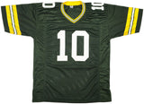 GREEN BAY PACKERS JORDAN LOVE AUTOGRAPHED GREEN JERSEY BECKETT WITNESS 232817