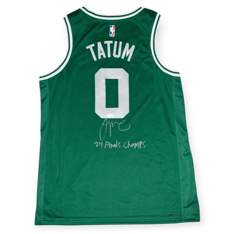 Jayson Tatum Celtics Signed Autographed Jersey w/ 24 Finals Champs Fanatics