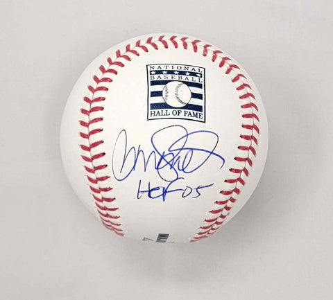 Ryne Sandberg Autographed Chicago Cubs Hall of Fame Baseball W/ HOF 05 Beckett