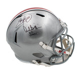 Eddie George & Archie Griffin Signed Ohio Buckeyes Speed Full Size Helmet - Insc